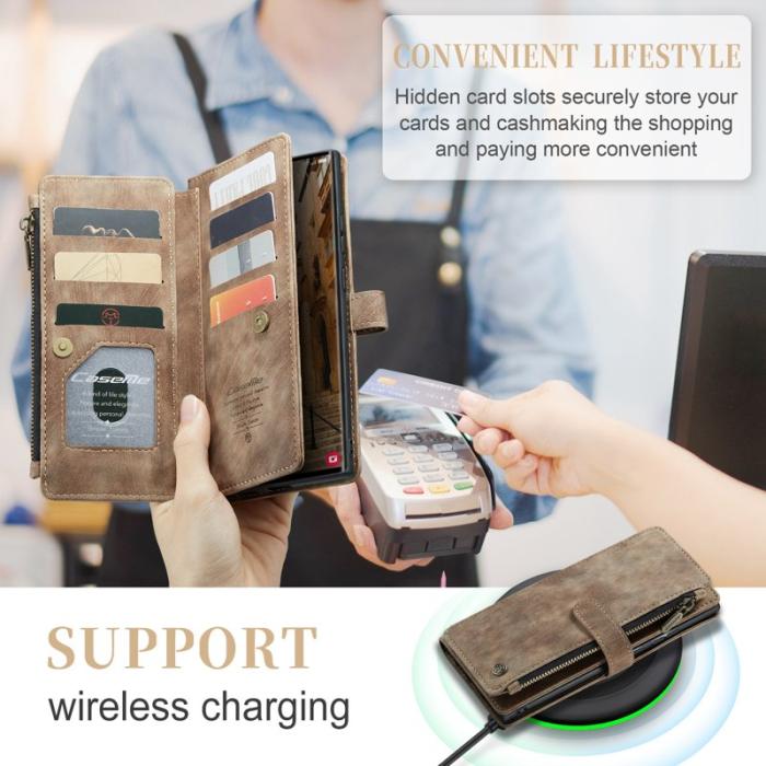 Caseme - CASEME C30 Fodral för Samsung Galaxy S23 Ultra - Brun