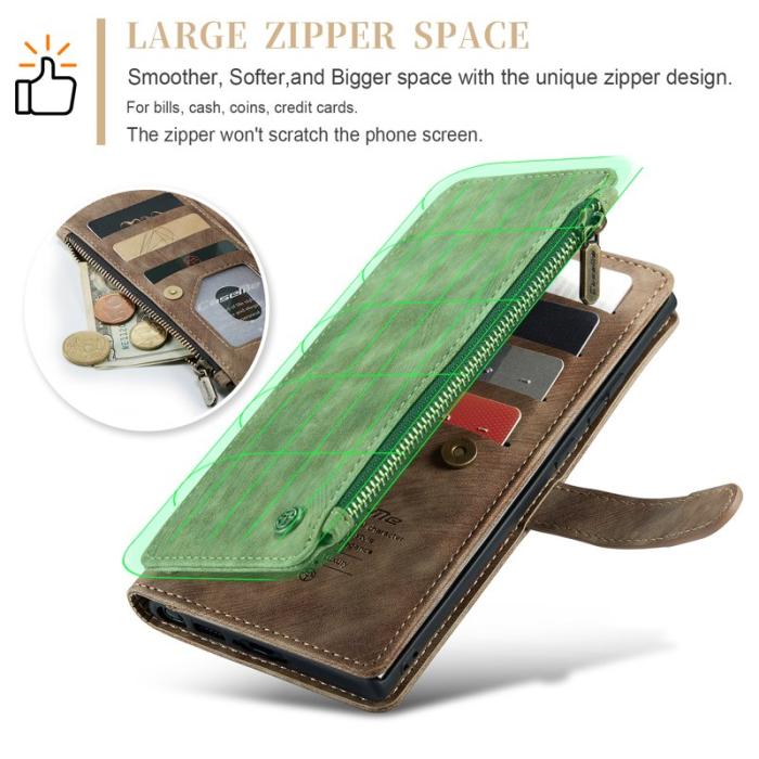 Caseme - CASEME C30 Fodral för Samsung Galaxy S23 Ultra - Brun