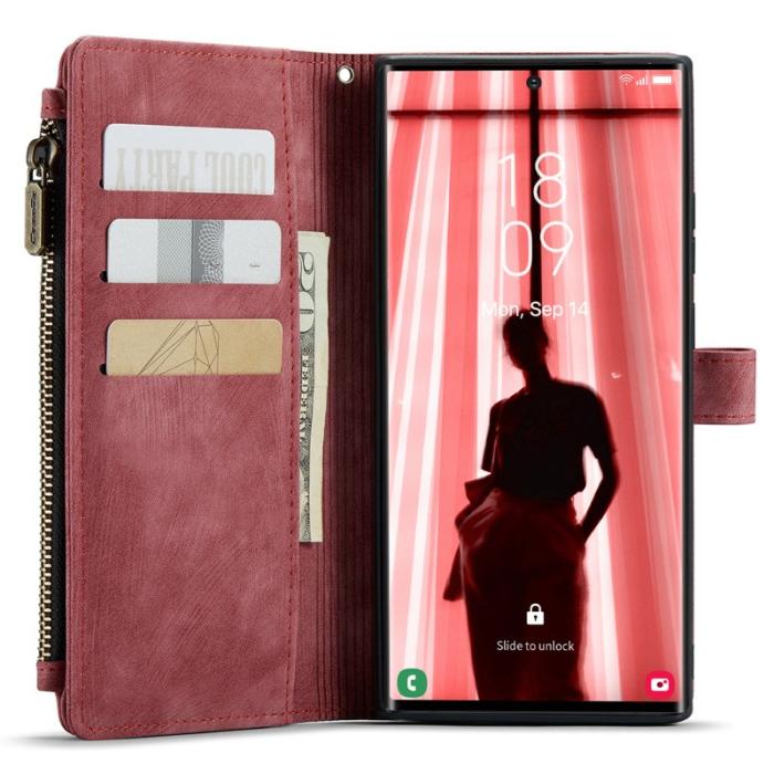 Caseme - CASEME C30 Fodral för Samsung Galaxy S23 Ultra Röd