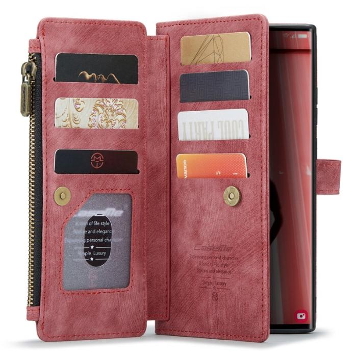 Caseme - CASEME C30 Fodral för Samsung Galaxy S23 Ultra Röd