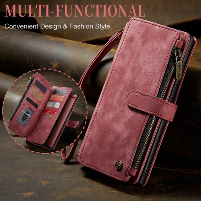 Caseme - CASEME C30 Fodral för Samsung Galaxy S23 Ultra Röd