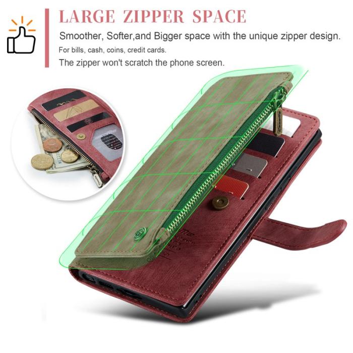 Caseme - CASEME C30 Fodral för Samsung Galaxy S23 Ultra Röd