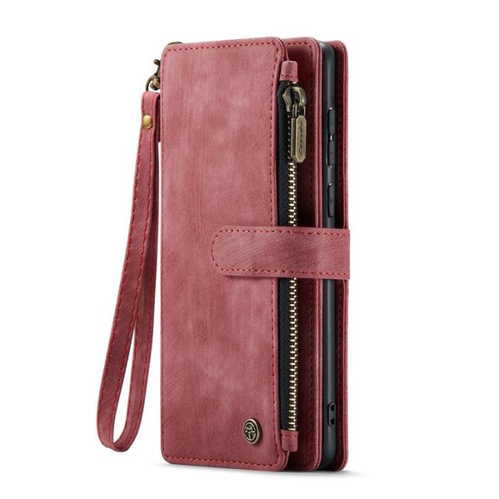 Caseme - CASEME C30 Fodral för Samsung Galaxy S24 FE Röd med Rem