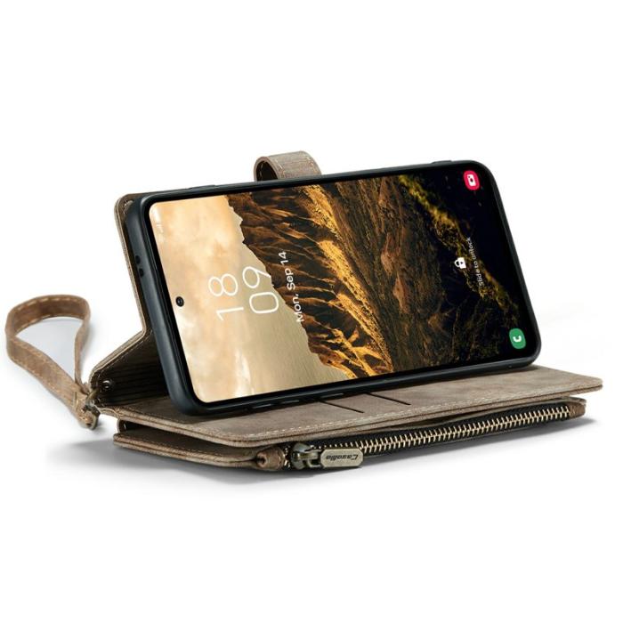 Caseme - CASEME C30 Fodral för Samsung Galaxy S24 med Rem - Brun