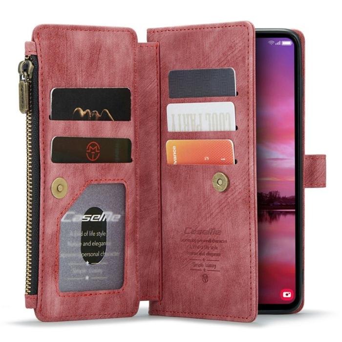 Caseme - CASEME C30 Fodral för Samsung Galaxy S24 med Rem - Röd