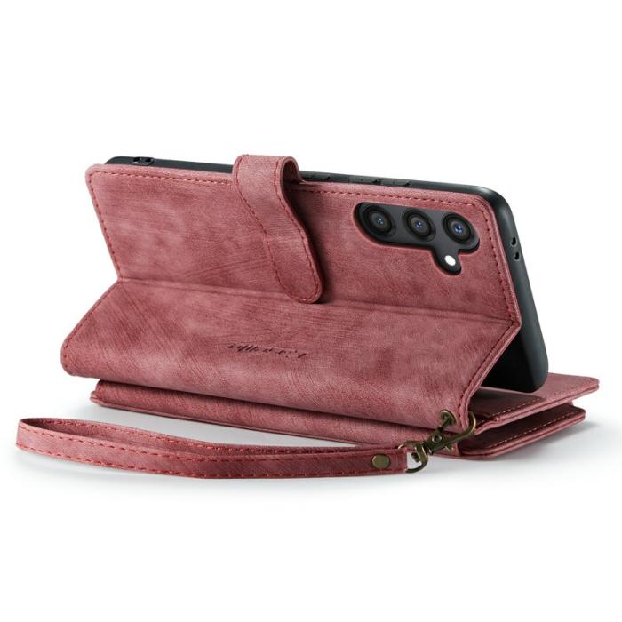 Caseme - CASEME C30 Fodral för Samsung Galaxy S24 med Rem - Röd