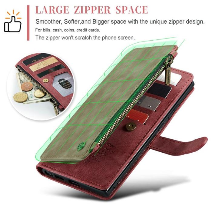 Caseme - CASEME C30 Fodral för Samsung Galaxy S24 Ultra Röd