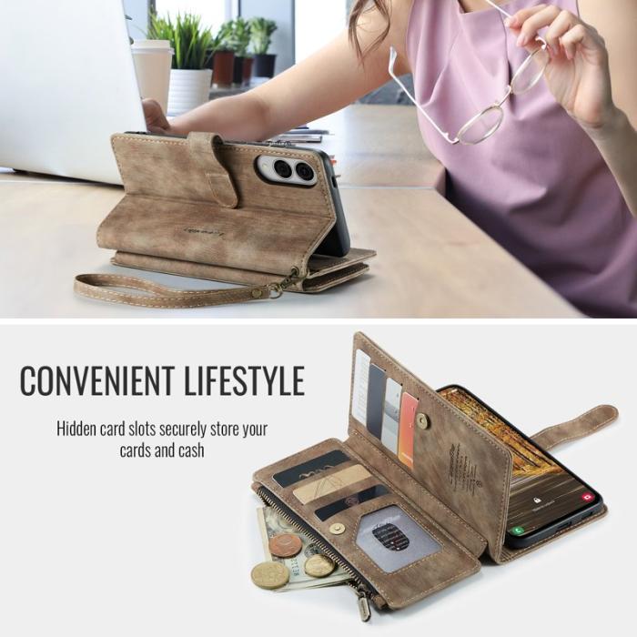 Caseme - CASEME C30 Fodral för Samsung Galaxy S25 Edge - Brun