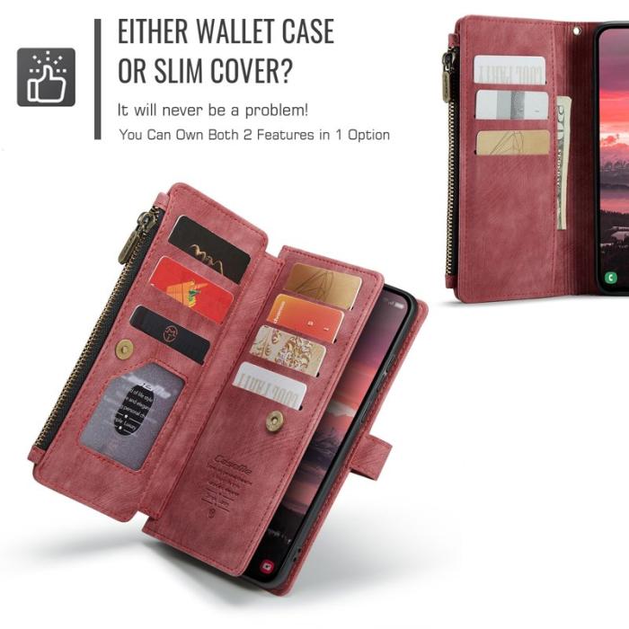 Caseme - CASEME C30 Fodral för Samsung Galaxy S25 Edge Röd