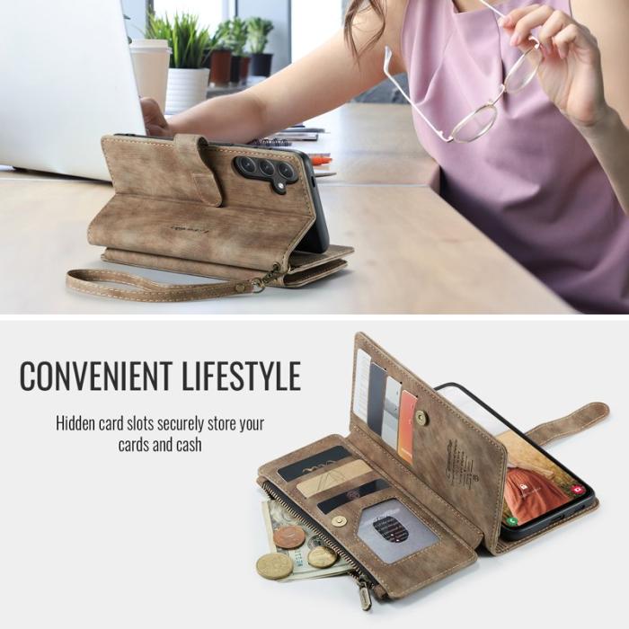 Caseme - CASEME C30 Fodral för Samsung Galaxy S25 FE - Brun