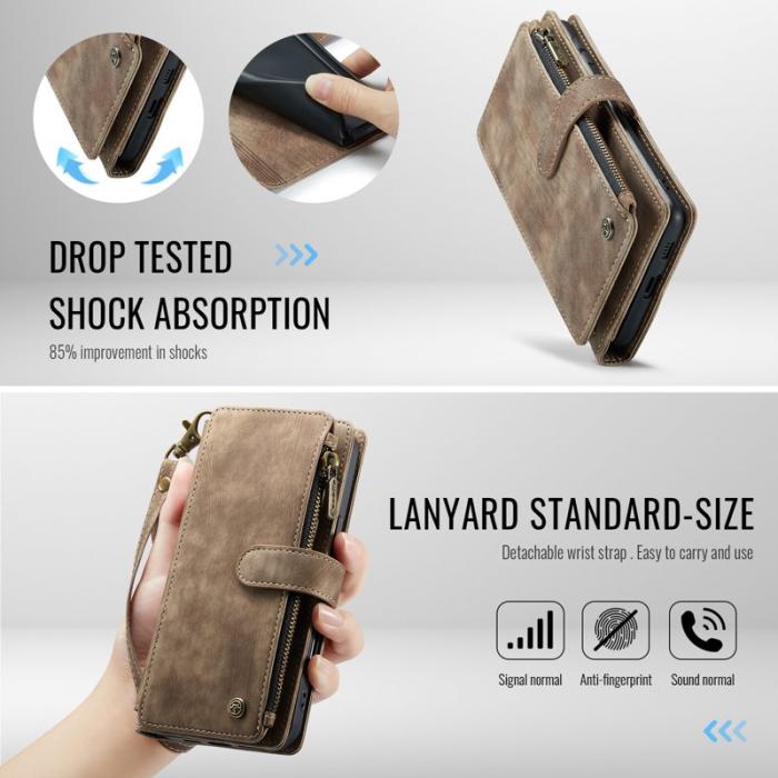 Caseme - CASEME C30 Fodral för Samsung Galaxy S25 FE - Brun