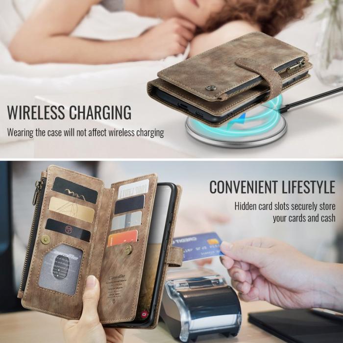 Caseme - CASEME C30 Fodral för Samsung Galaxy S25 FE - Brun