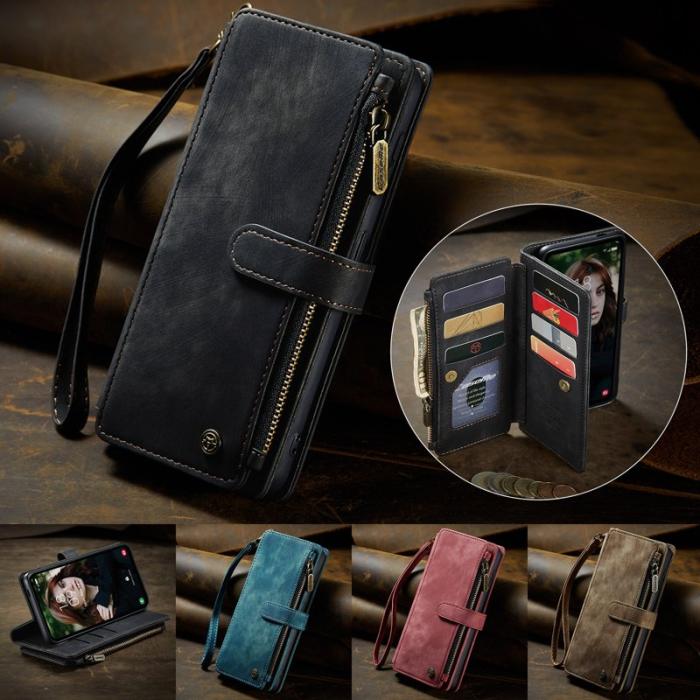 Caseme - CASEME C30 Fodral för Samsung Galaxy S25 FE med rem - Svart