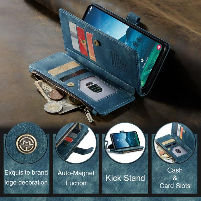 Caseme - CASEME C30 Fodral för Samsung Galaxy S25 med rem - Blå