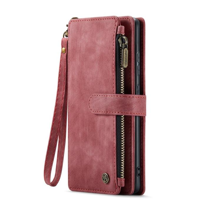 Caseme - CASEME C30 Fodral för Samsung Galaxy S25 med Rem - Röd