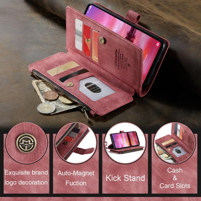 Caseme - CASEME C30 Fodral för Samsung Galaxy S25 med Rem - Röd