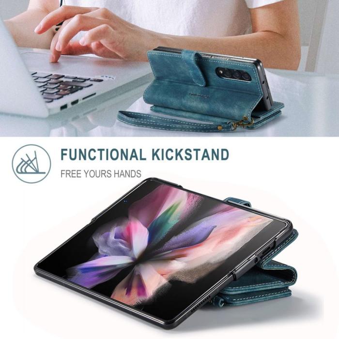 Caseme - CASEME C30 Fodral för Samsung Galaxy Z Fold3 5G - Blå