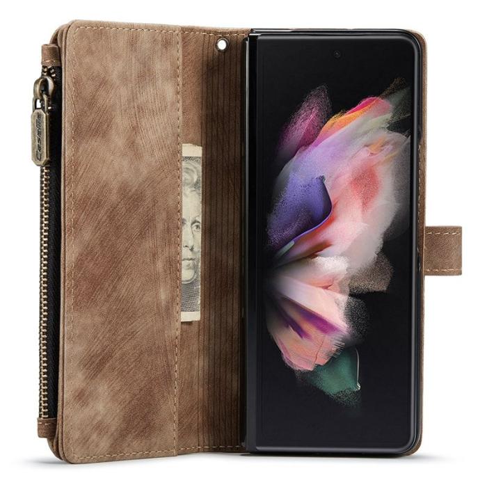 Caseme - CASEME C30 Fodral för Samsung Galaxy Z Fold3 5G - Brun