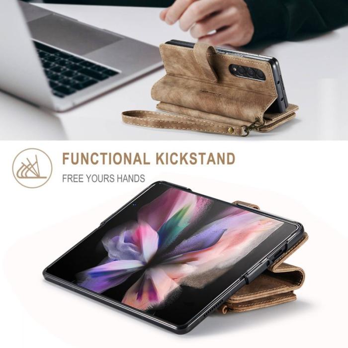Caseme - CASEME C30 Fodral för Samsung Galaxy Z Fold3 5G - Brun