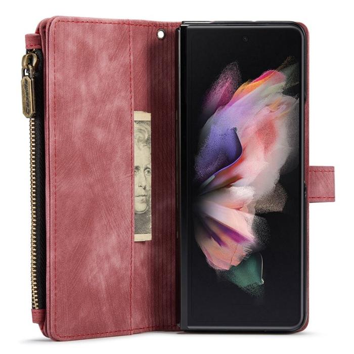 Caseme - CASEME C30 Fodral för Samsung Galaxy Z Fold3 5G Röd