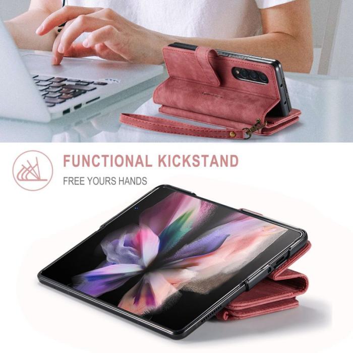Caseme - CASEME C30 Fodral för Samsung Galaxy Z Fold3 5G Röd