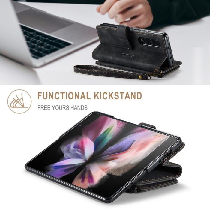 Caseme - CASEME C30 Fodral för Samsung Galaxy Z Fold3 5G - Svart