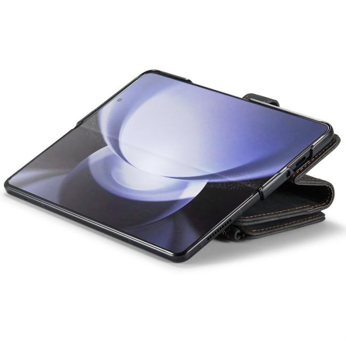 Caseme - CASEME Konstläder Plånboksfodral för Samsung Galaxy Z Fold6 5G - Svart