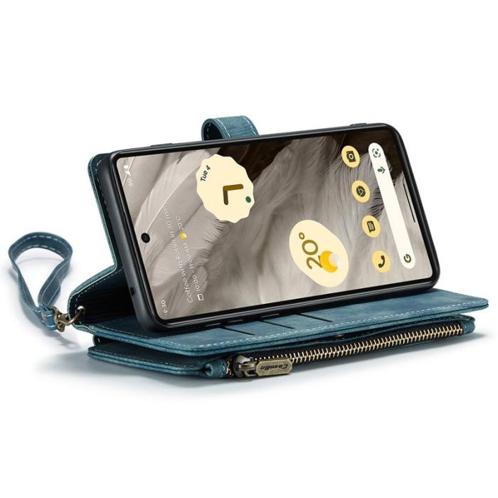 Caseme - CASEME C30 Fodral till Google Pixel 7a med rem - Blå