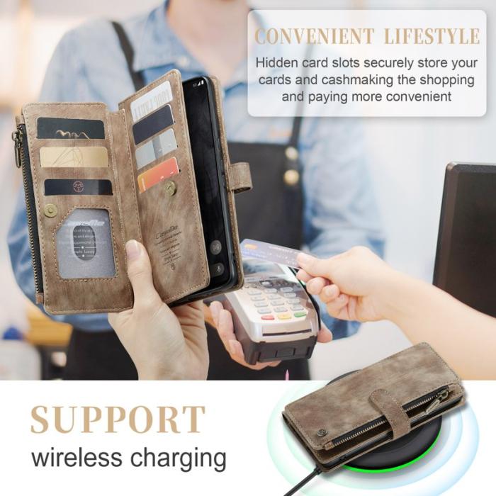 Caseme - CASEME C30 Fodral till Google Pixel 8 Pro med rem - Brun