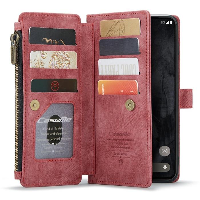 Caseme - CASEME C30 Fodral till Google Pixel 8 Pro med rem - Röd