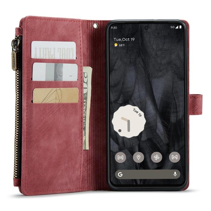 Caseme - CASEME C30 Fodral till Google Pixel 8 Pro med rem - Röd