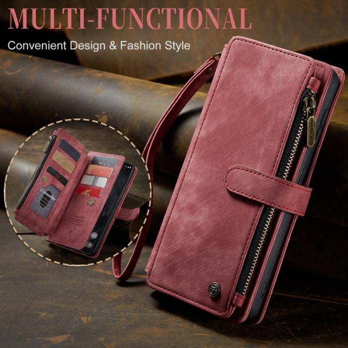 Caseme - CASEME C30 Fodral till Google Pixel 8 Pro med rem - Röd