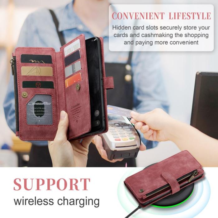 Caseme - CASEME C30 Fodral till Google Pixel 8 Pro med rem - Röd