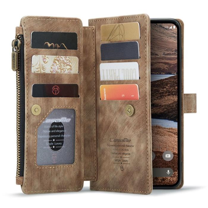 Caseme - CASEME C30 Fodral till Google Pixel 9 Pro XL med rem - Brun