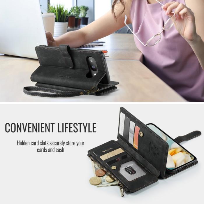 Caseme - CASEME C30 Fodral till Google Pixel 9a med rem - Svart