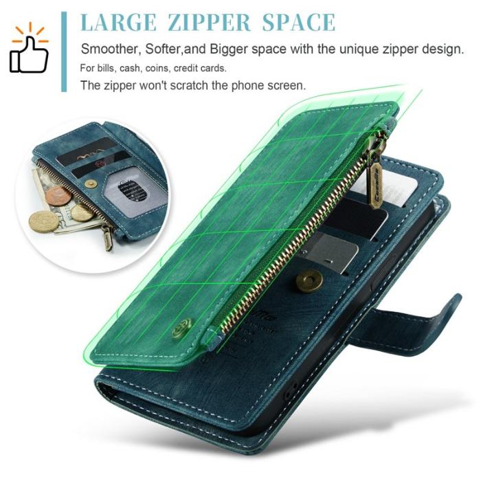 Caseme - CASEME C30 Fodral till iPhone 16 Pro med Rem - Blå