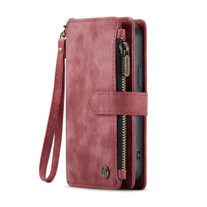 Caseme - CASEME C30 Fodral till iPhone 16 Pro med Rem - Röd