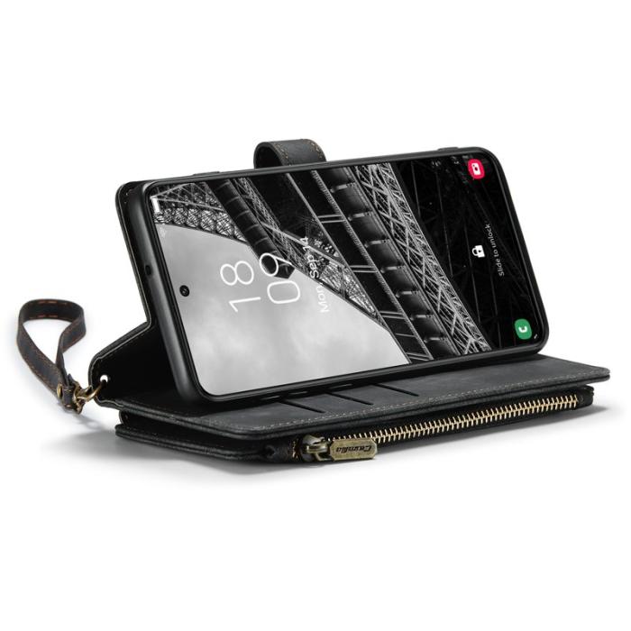 Caseme - CASEME C30 Fodral till Samsung Galaxy S23 med rem - Svart