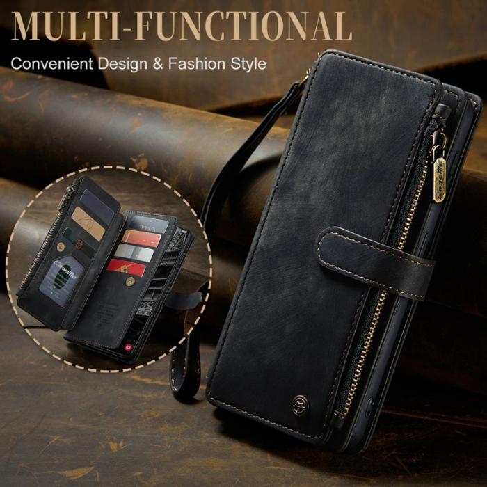 Caseme - CASEME C30 Fodral till Samsung Galaxy S23 med rem - Svart