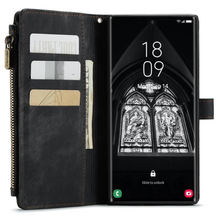 Caseme - CASEME C30 Fodral till Samsung Galaxy S23 Ultra - Svart