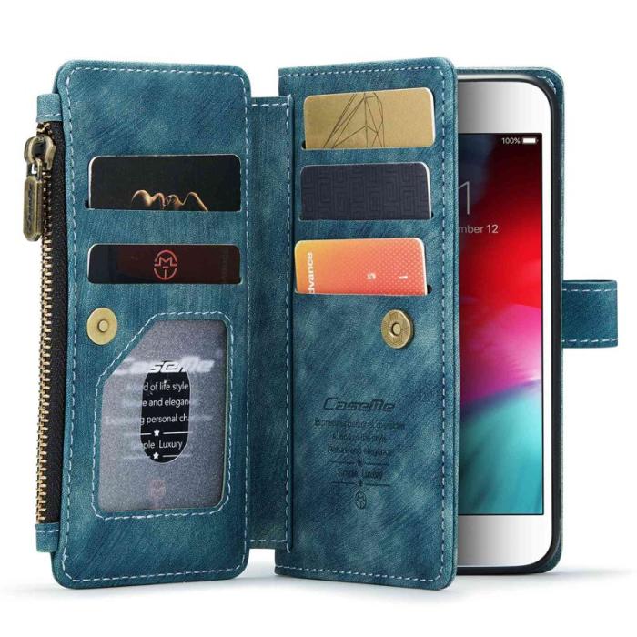 Caseme - CASEME C30 iPhone 6/7/8/SE (2020/2022) Fodral Blå