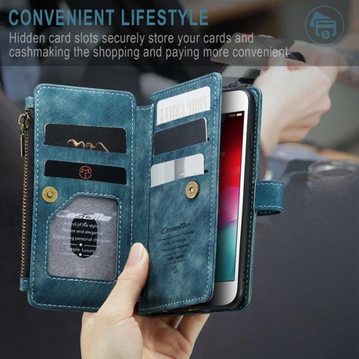 Caseme - CASEME C30 iPhone 6/7/8/SE (2020/2022) Fodral Blå
