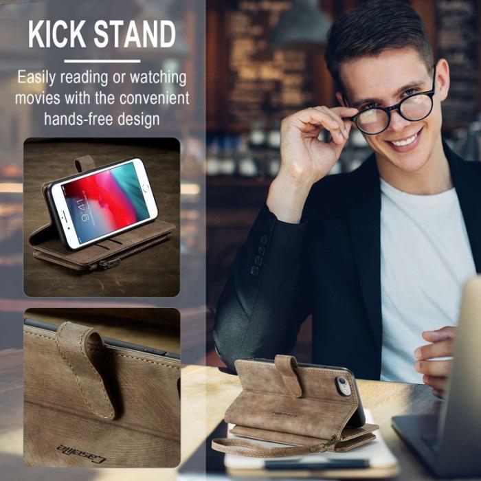 Caseme - CASEME C30 iPhone 6/7/8/SE (2020/2022) Fodral Brun