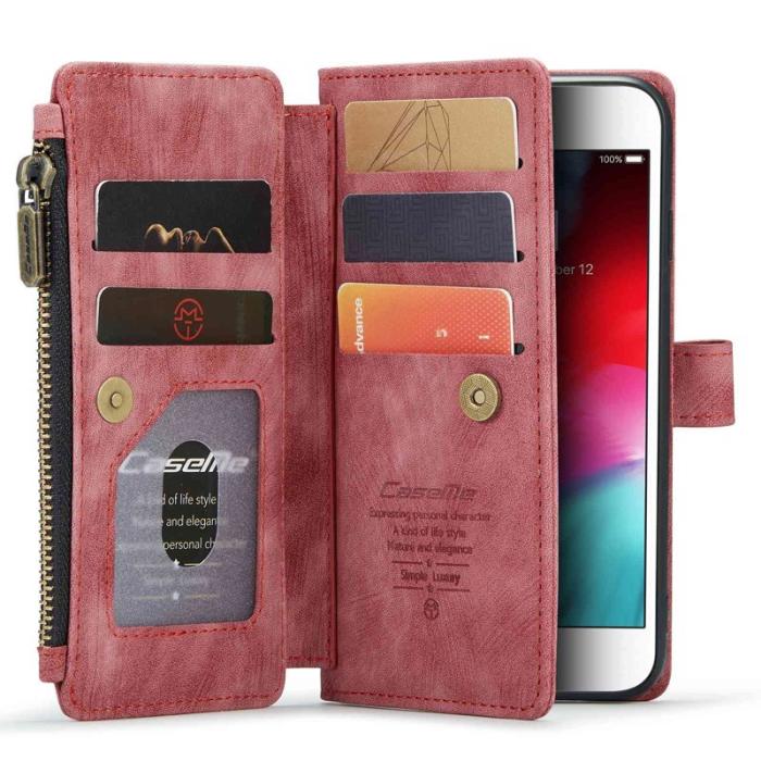 Caseme - CASEME C30 iPhone 6/7/8/SE (2020/2022) Fodral Röd