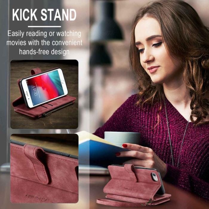 Caseme - CASEME C30 iPhone 6/7/8/SE (2020/2022) Fodral Röd