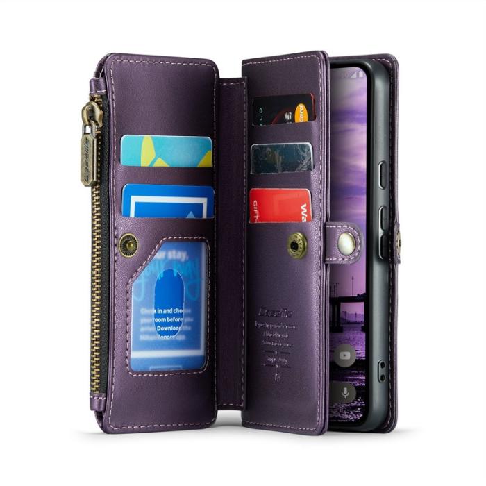 Caseme - CASEME C36 Läderfodral för Google Pixel 10 Pro - Lila