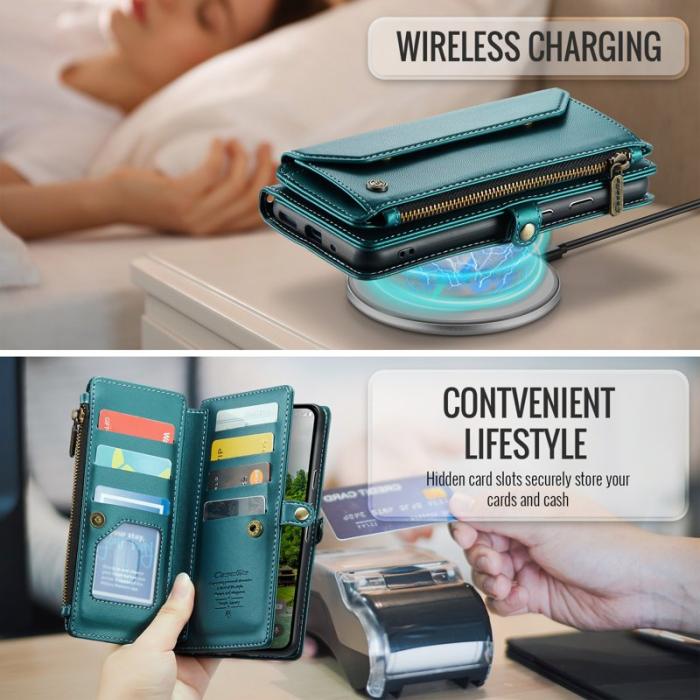 Caseme - CASEME C36 Läderfodral för Google Pixel 10 Pro XL - Grön