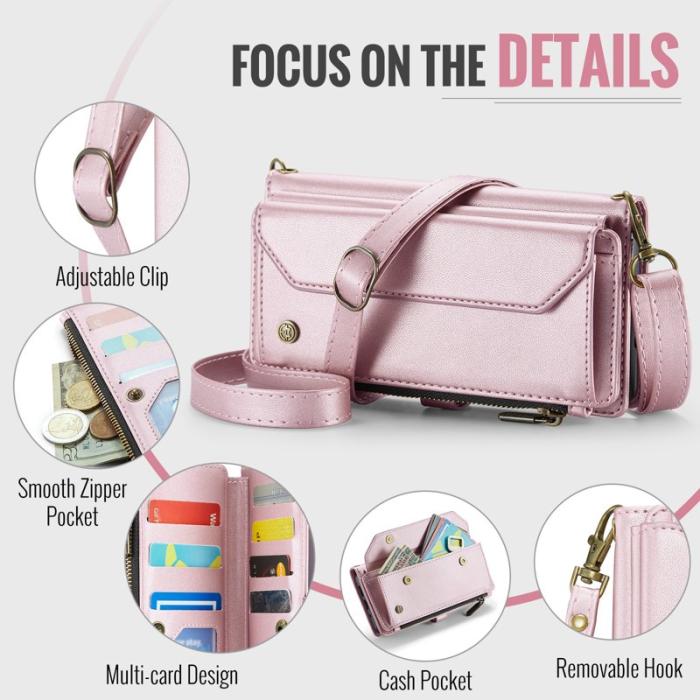 Caseme - CASEME C36 Läderfodral för Google Pixel 10 Pro XL - Rosa