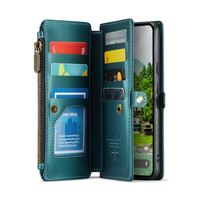 Caseme - CASEME C36 Läderfodral för Google Pixel 9 Pro XL - Grön