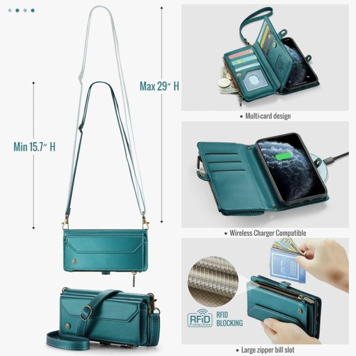 Caseme - CASEME C36 Läderfodral för iPhone 11 Pro Max - Grön